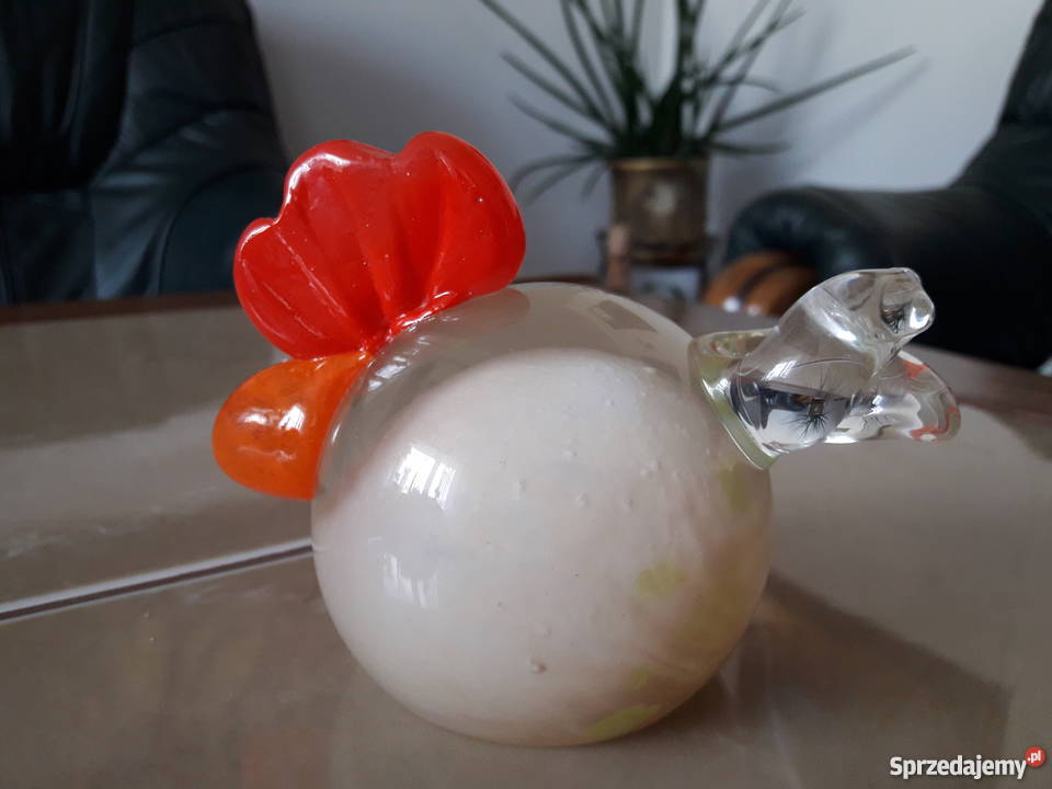 Szklany przycisk papieru Caitnes Kurczak Tikka lubelskie Janów Lubelski