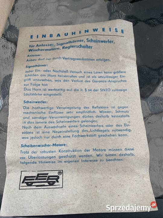 Silnik wycieraczek robur ifa DDR opolskie sprzedam
