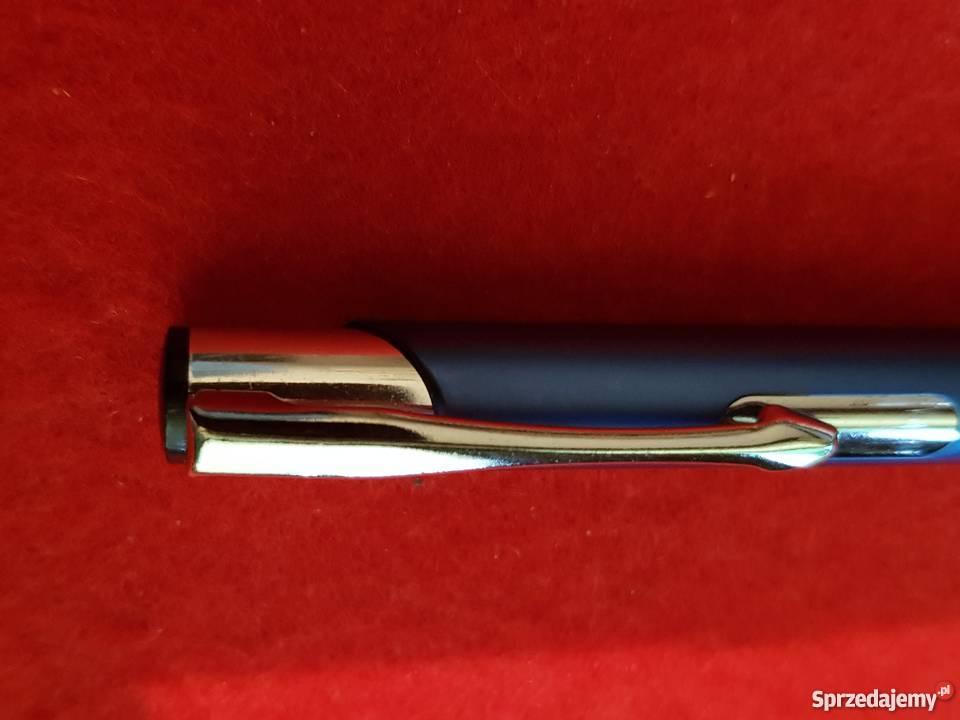 Długopis niebieski mat srebrne dodatki Kielce