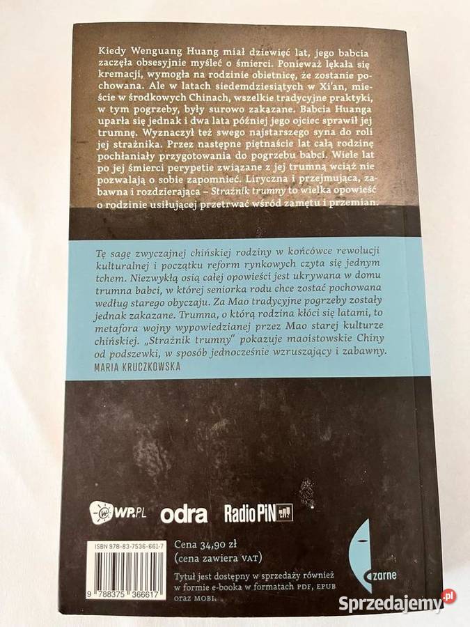 Strażnik trumny Wenguang Huang książka stan Poradniki, albumy i reportaże Krzynowłoga Mała sprzedam