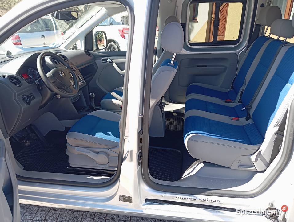 VW Caddy klimatronik srebrny