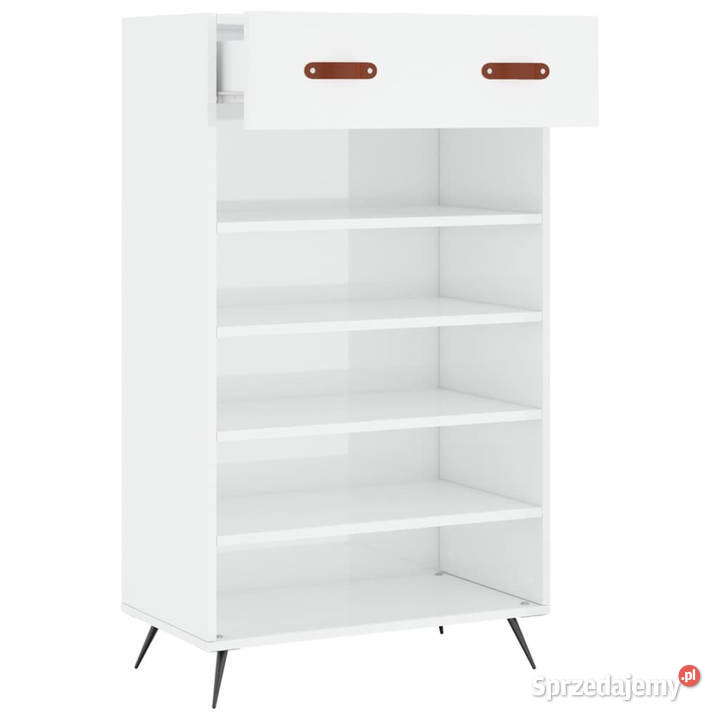 Szafka na buty wysoki połysk biała 60x35x105 Warszawa