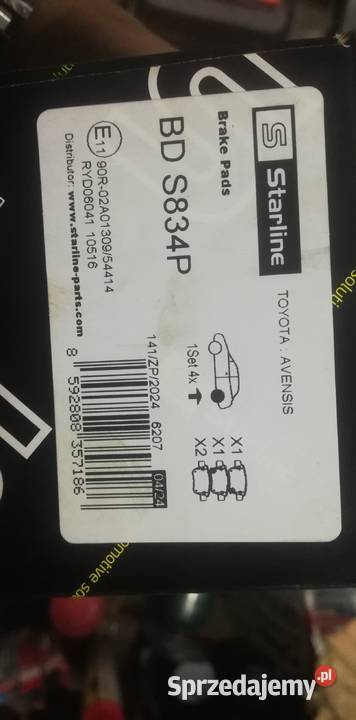 Toyota avensis klocki tył osobowe Kielce