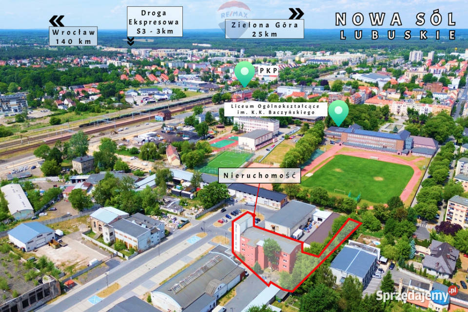 Na sprzedaż budynek mieszkalnoprzemysłowy lubuskie Nowa Sól