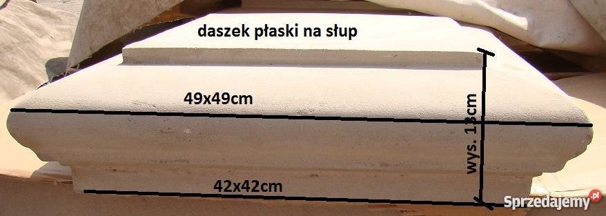 Daszki na słupy ogrodzeniowe producent Boguchwała sprzedam