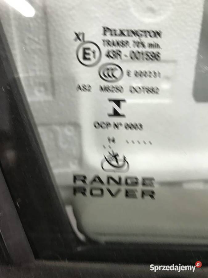 Szyba drzwi lewa prawa przód Range Rover Sport osobowe śląskie Rybnik