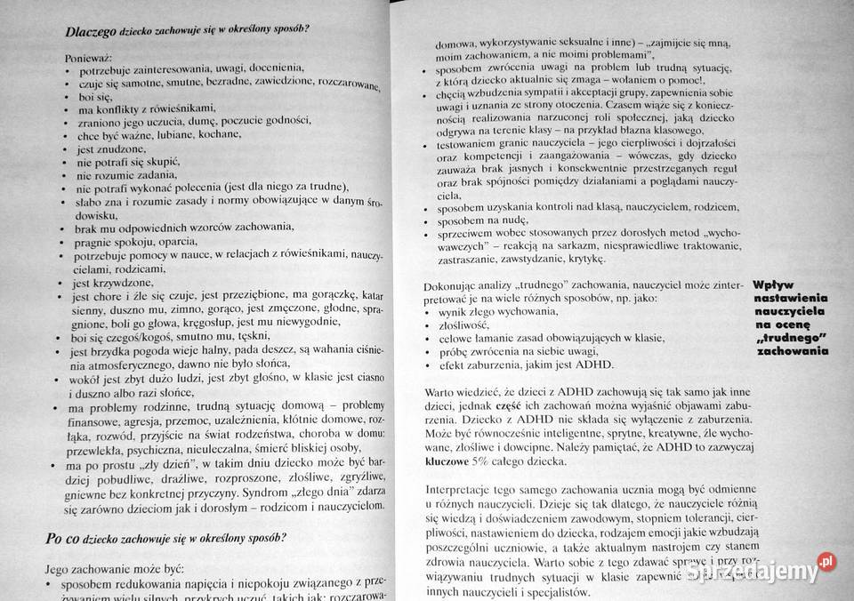 Dziecko nadpobudliwe w szkole Ewa Góralczyk Pozostałe