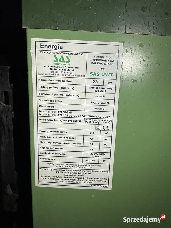Piec SAS UTW 23 kW Cyców