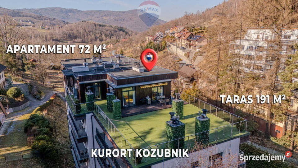 Kurort Kozubnik Penthouse 72 m z Tarasem 191 m 20819zł/m2 Porąbka