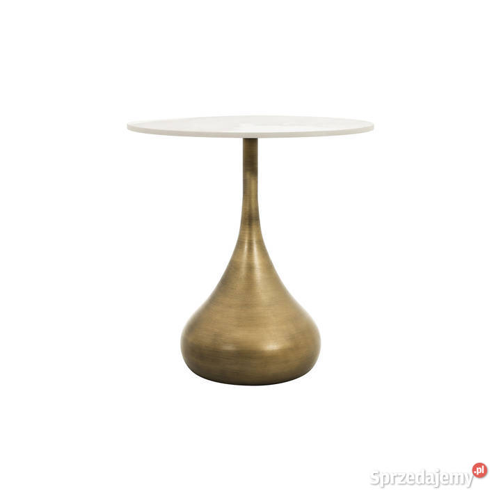 Stolik kawowy glamour Avelia 50x50x53 biały Golkowice sprzedam