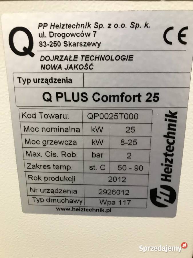 Piec kocioł 25kw Wejherowo sprzedam