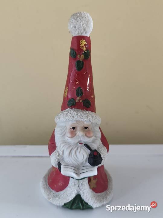 Mikołaj porcelanowy świąteczny dzwonek dekoracja Wrocław