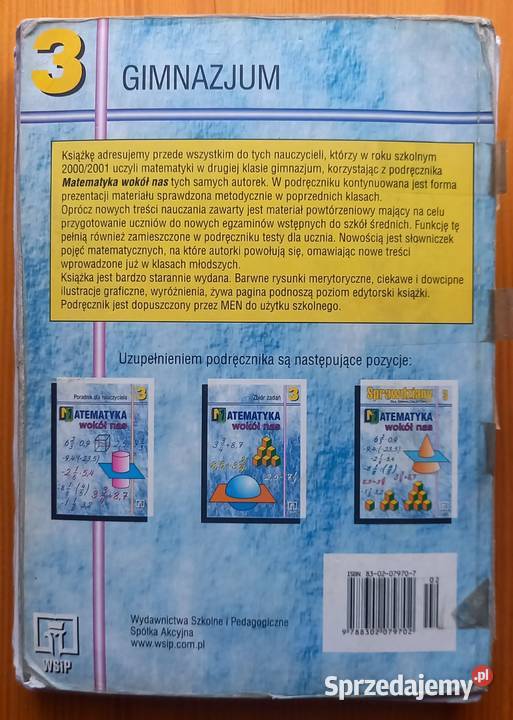 Matematyka kl 3 podręcznik i zbiór zadań mazowieckie Małkinia Górna