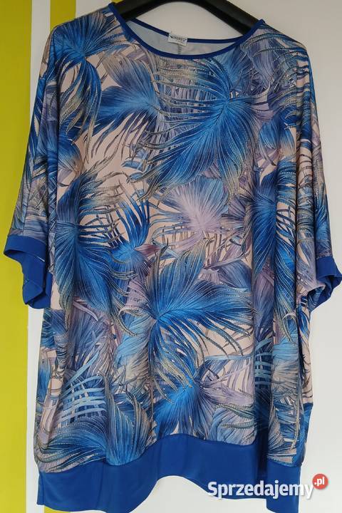 3XL56 Bluzka w niebieskiej tonacji nowa Sabex Gliwice