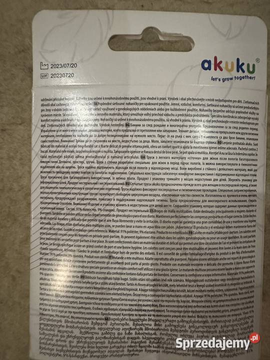 Akuku siatkowe majtki poporodowe wielorazowe Zabrze