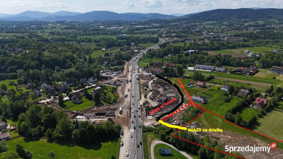 Działka komercyjna Zakopiance Krzyszkowice