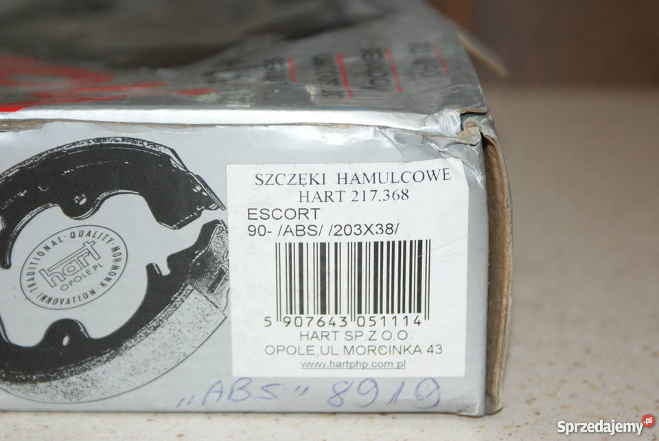 SZCZĘKI HAMULC FORD ESCORT 9095 203x38MM TRW Układ hamulcowy sprzedam