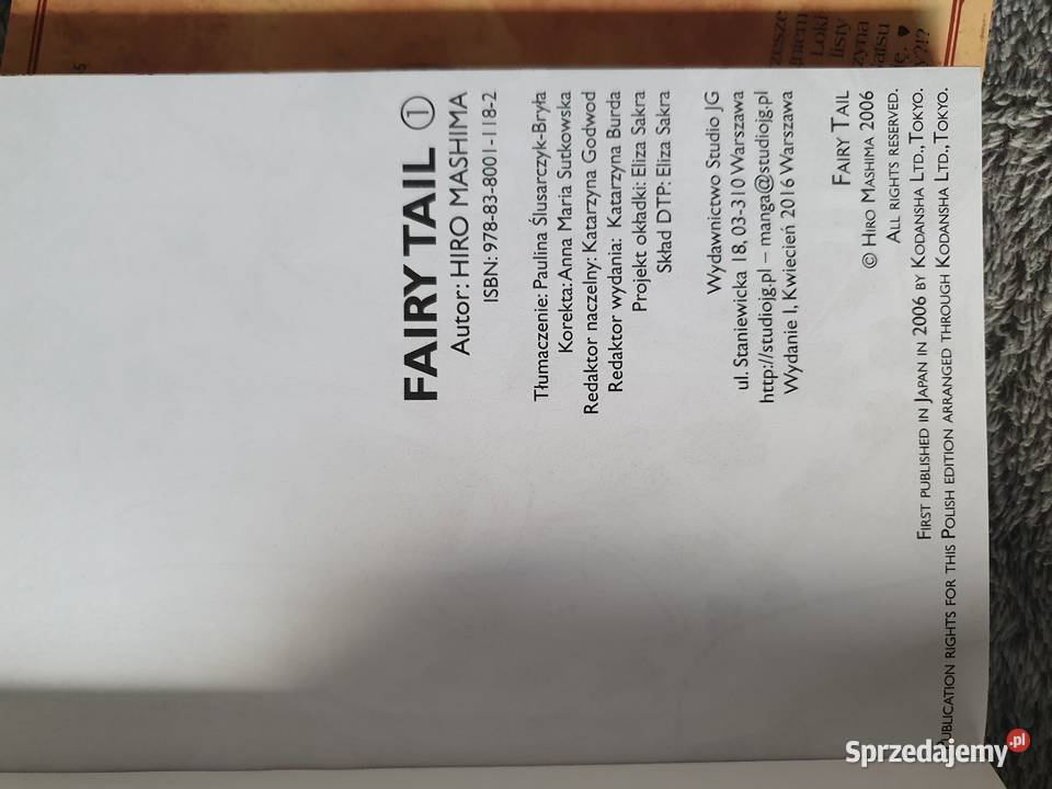 Fairy Tail zestaw 2 tomów wydanie 1 2016 Gdynia
