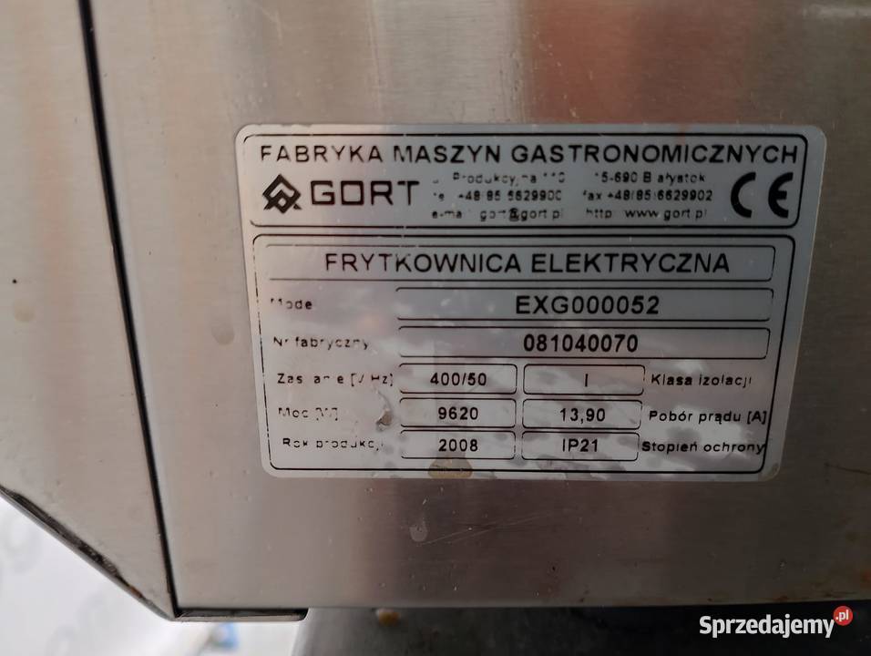 Frytownica Elektryczna Gort nastawna EXG000052 Wrocław sprzedam