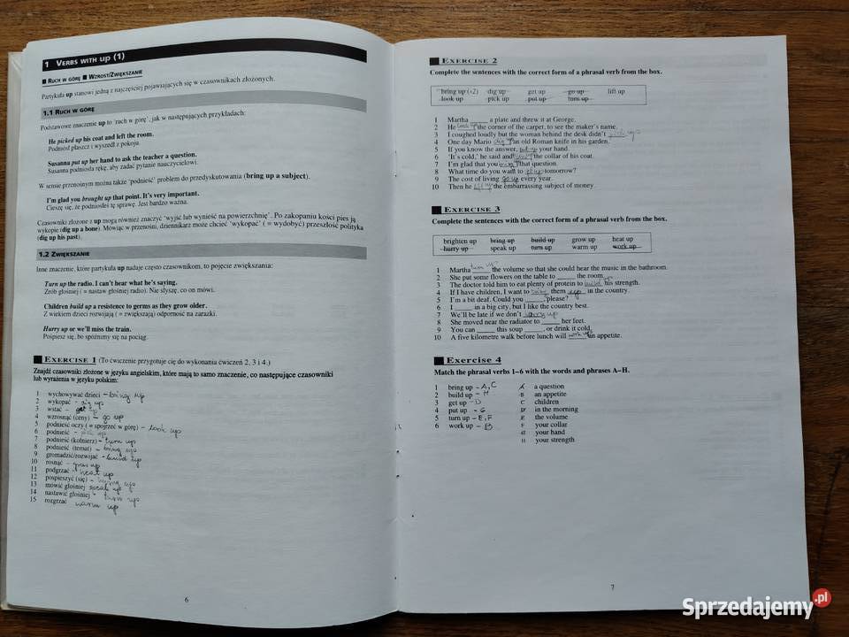 swój angielski Czasowniki złożone Phrasal Verbs Kraków sprzedam