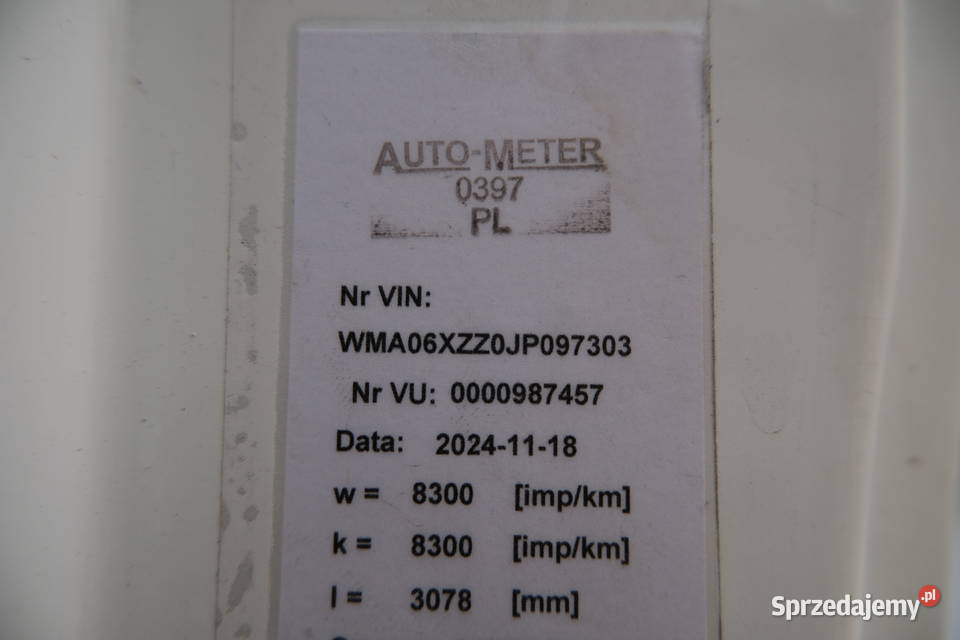 MAN TGX 2017 1241900 ccm 500 8000kg mazowieckie Warszawa