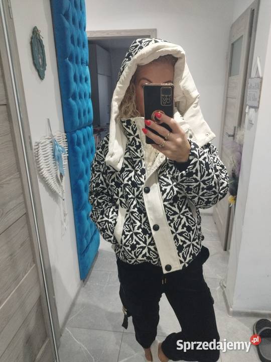 Kurtka puchowa z kapturem biały dolnośląskie Głogów
