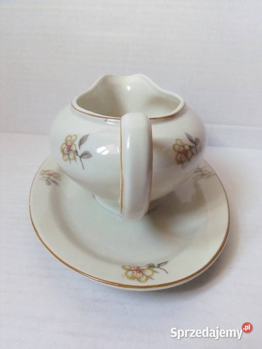 stara porcelanowa sosjerka vintage beżowy śląskie Częstochowa