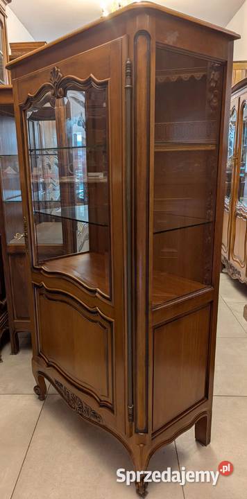Piękna witrynaserwantka ludwikowska orzechsklep Meble Dąbrowa Górnicza