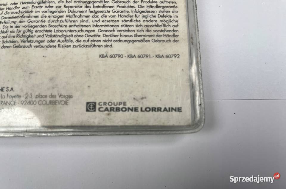 CARBONE LORRAINE Klocki hamulcowe zam EBC FA081 Łobżenica