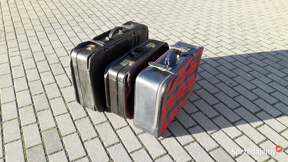 Stara walizka PRL lata 60 70 podana sztukę Gdynia