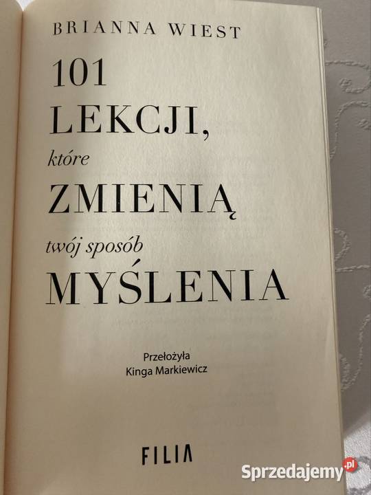 Brianna Wiest 101 lekcji które zmienią Twój śląskie Czerwionka-Leszczyny