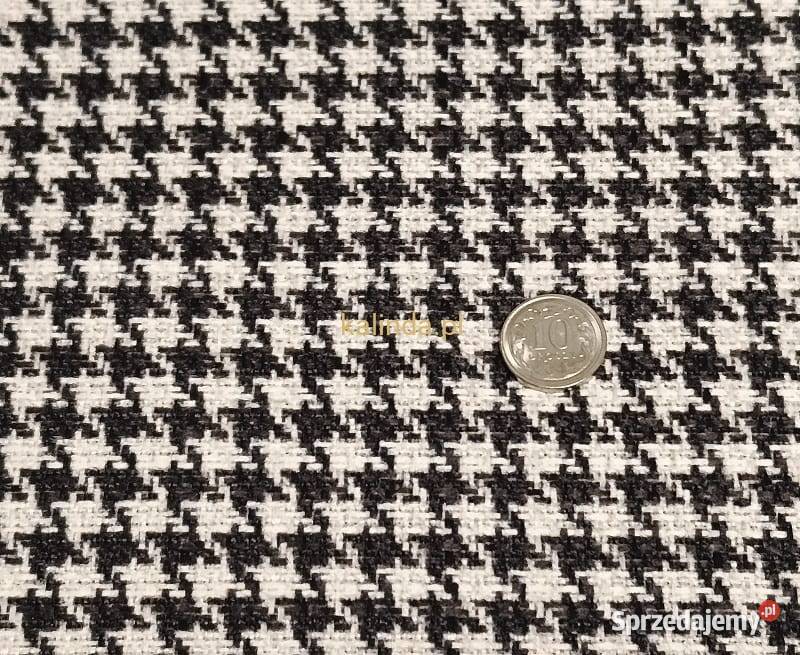 Pepitka D134 tkanina obiciowa z nadrukiem velvet śląskie