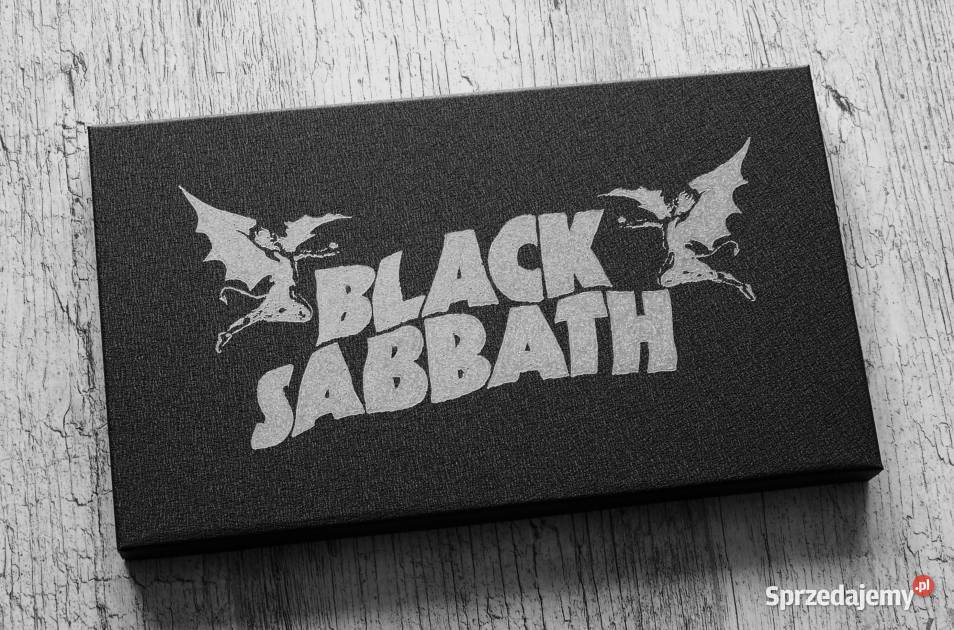Black Sabbath logo ręcznie grawerowane na blasze Sandomierz
