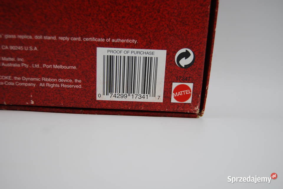 Barbie kolekcjonerska CocaCola 1997 Poznań sprzedam
