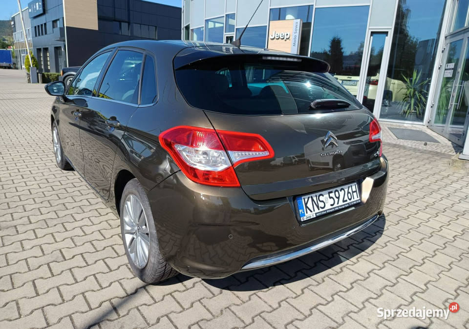 Citroen C4 16 benzyna 156 serwis ASO wyposażenie komputer pokładowy małopolskie Nowy Sącz