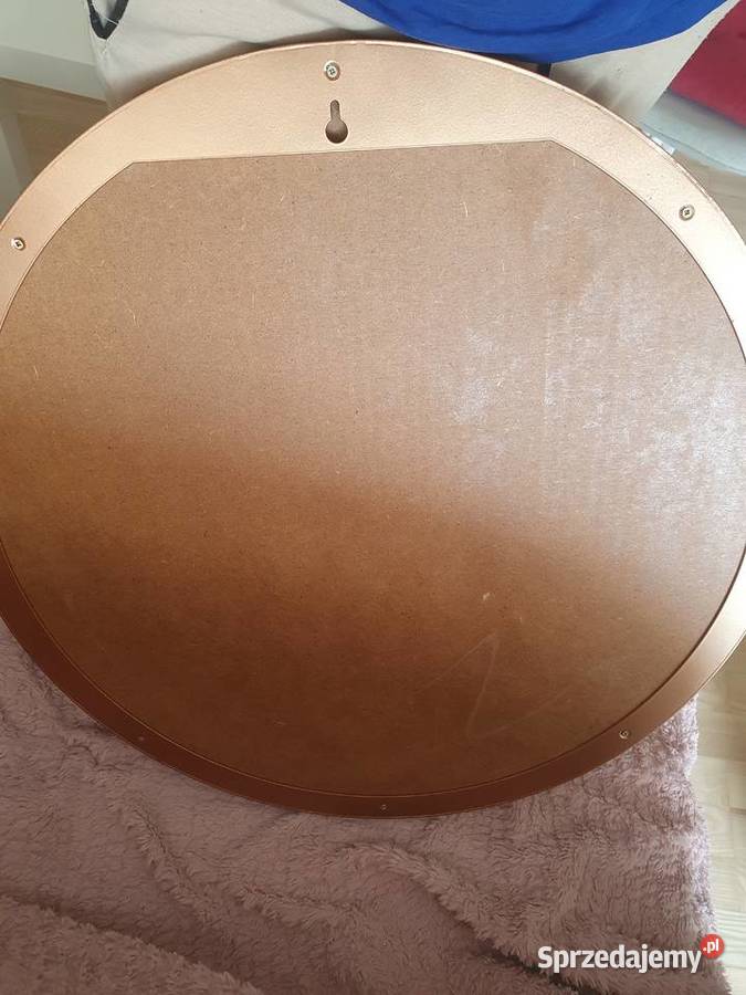 Lustro okrągłe miedziane 60