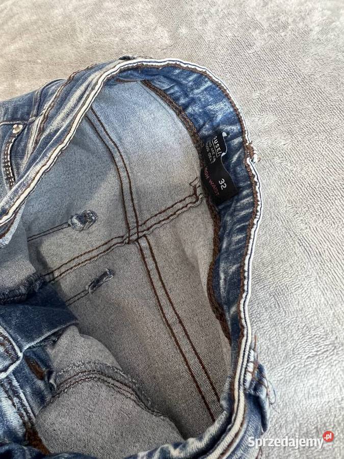 Jeansy spodnie skinny dżinsy rurki niebieskie Jasło