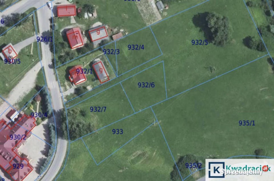 sprzedaży gruntu Bzianka 977m2 9.77m2