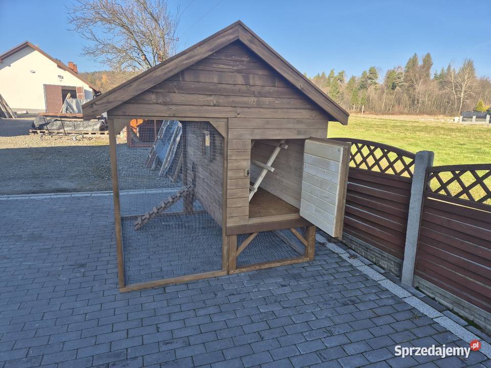 Kurnik kur z wolierą Akcesoria dla zwierząt Jordanów