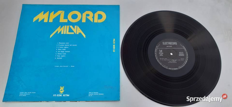 Milva Mylord płyta winylowaVinyl płyta winylowa Tuszkowo
