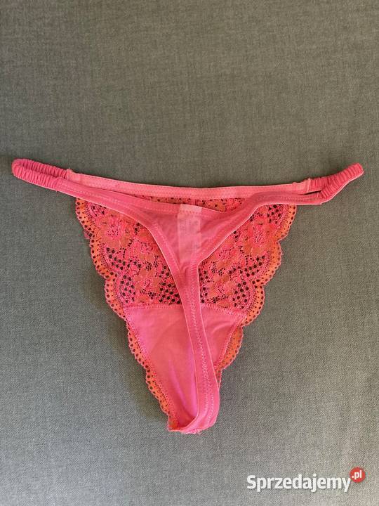 Nowe koronkowe piękne stringi Lily of France S Figi i stringi podkarpackie