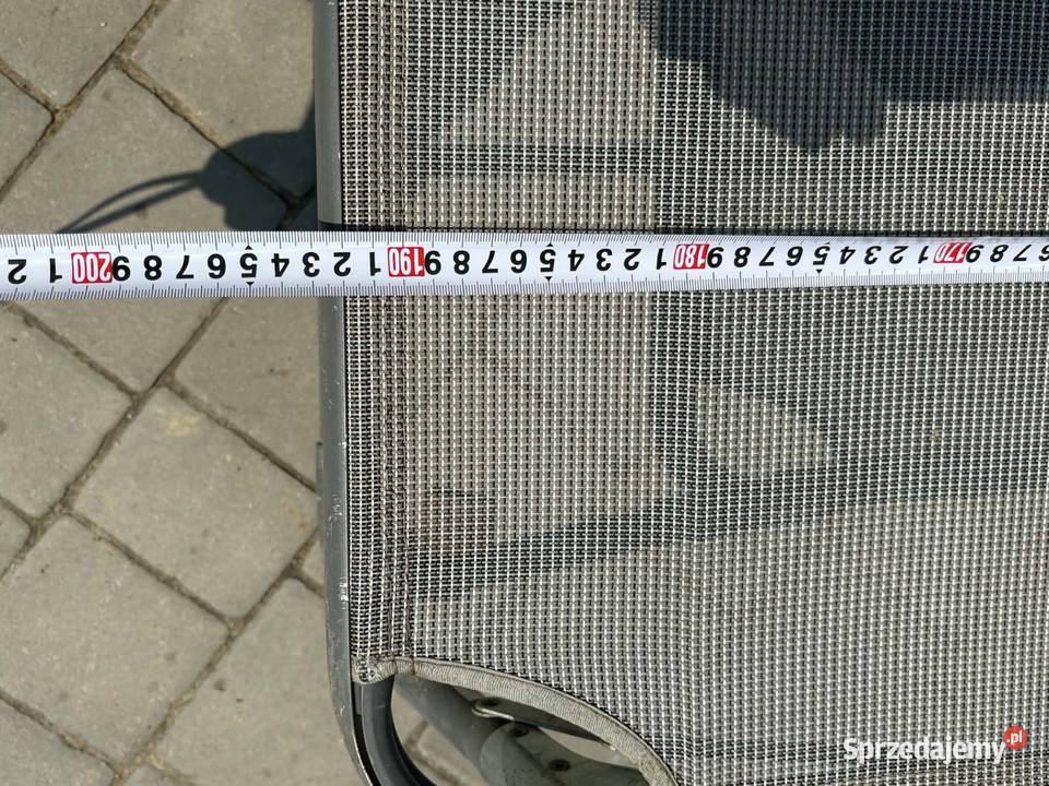 Leżak aluminiowy z daszkiem składany na Ostrów Wielkopolski sprzedam