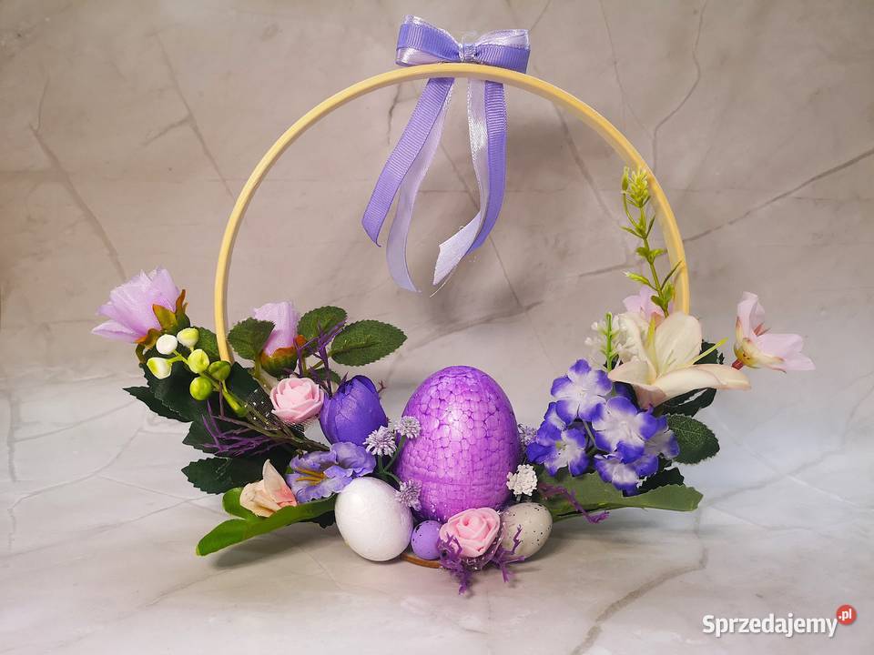 Stroik wielkanocny w odcieniach fioletu Kielce