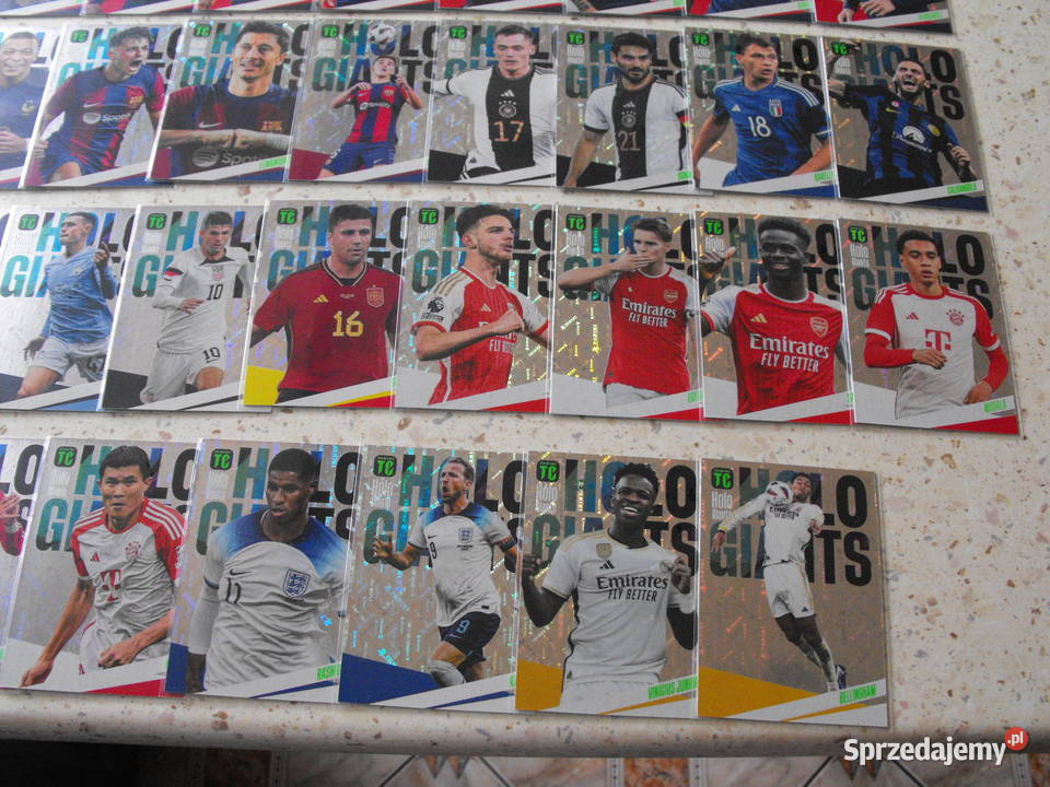 Karty piłkarskie HOLO GIANTS z edycji TOP CLASS Mykanów