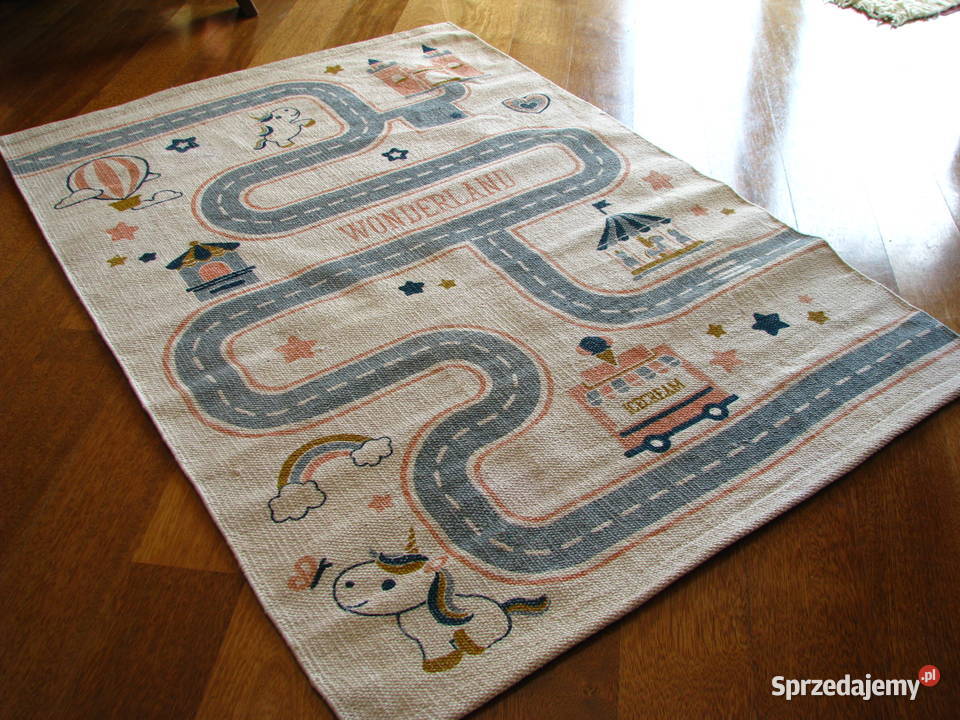 Eko dywan dziecięcy mata do zabawy bawełna 130 x Brzegi