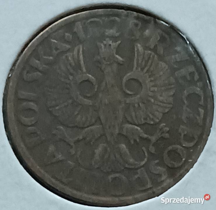 2 Grosze 1928 r II Rzeczpospolita Brąz ładne Konin