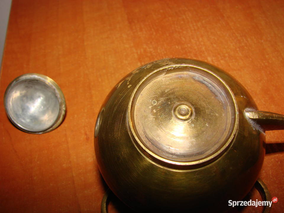 mosiężny mały czajniczek Pruszcz Gdański