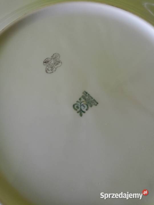 Porcelana Włocławek Komplet deserowy dzbanek do łódzkie Łódź