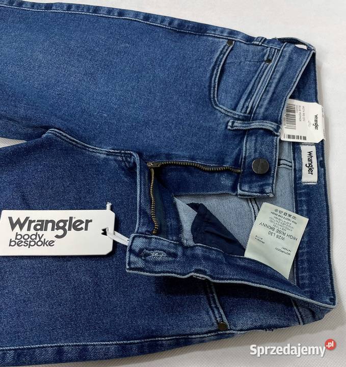 Spodnie damskie Wrangler High Rinse Skinny Blue Spodnie warmińsko-mazurskie Pisz