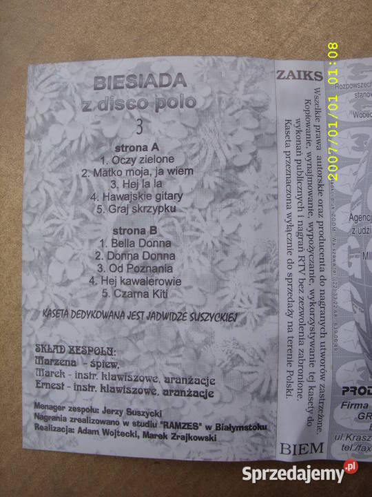 DISCO KAS KOLOR BIESIADA II i III Wołów